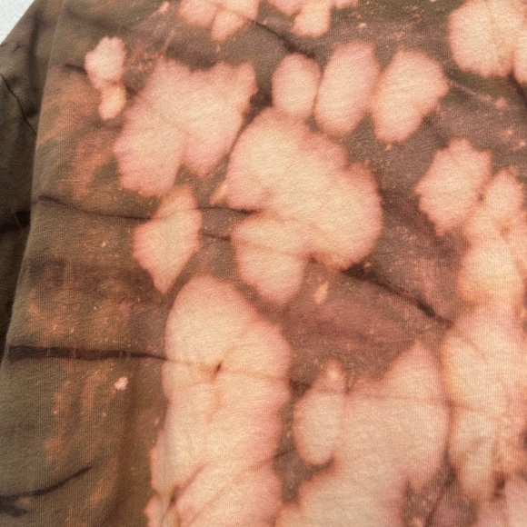 Affliction Standard Series T Shirt Women S Tie Dye Pink Brown Studs Biker Grunge - Picture 10 of 12